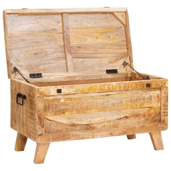 Aufbewahrungsbox 70 x 35 x 40 cm massives Mangoholz