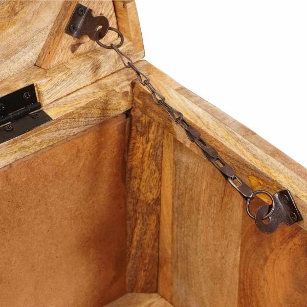 Aufbewahrungsbox 70 x 35 x 40 cm massives Mangoholz