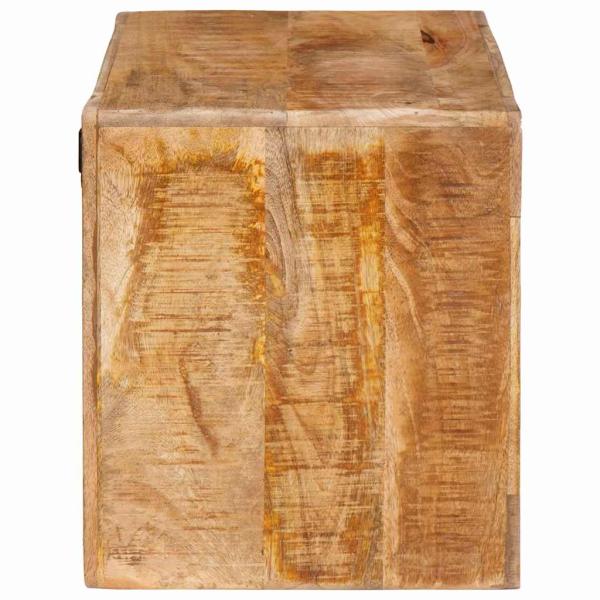 Weinregal mit Speicher Braun 44 x 30 x 35 cm Massives Mangoholz