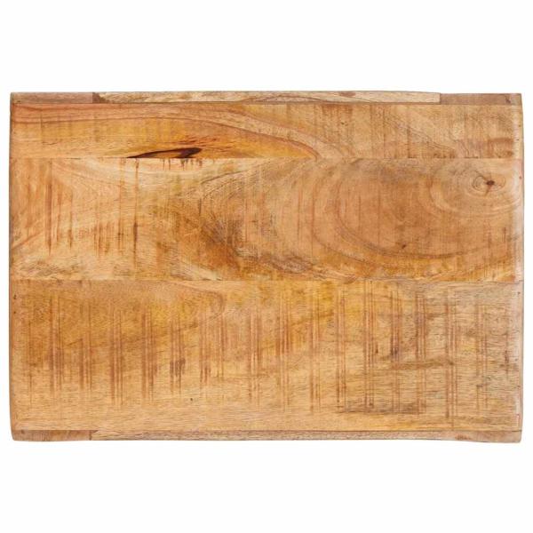 Weinregal mit Speicher Braun 44 x 30 x 35 cm Massives Mangoholz
