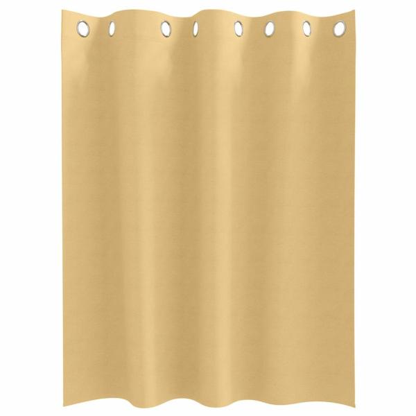 Vorhänge mit Vorhängen 2 pcs Beige 140 x 140 cm Polyester
