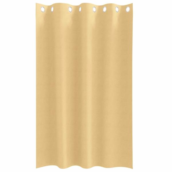 Vorhänge mit Vorhängen 2 pcs Beige 175 x 140 cm Polyester