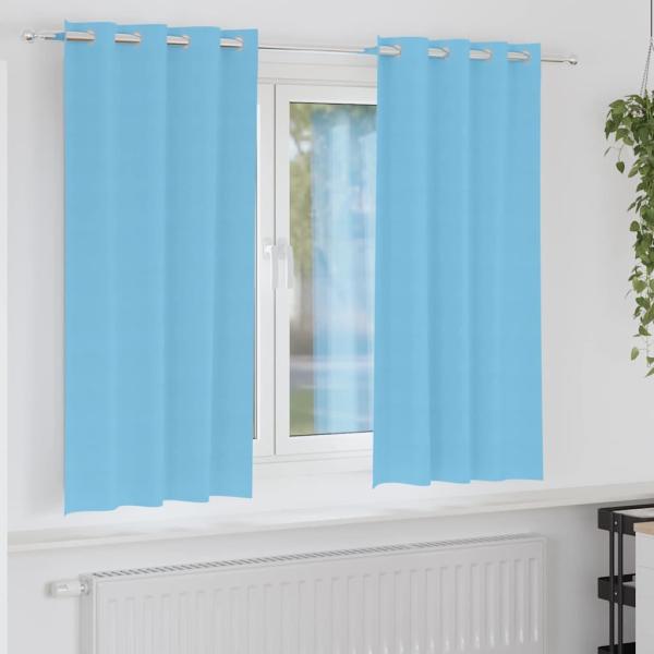ARDEBO.de - Vorhänge mit Vorhängen 2 pcs Hellblau 175 x 140 cm Polyester