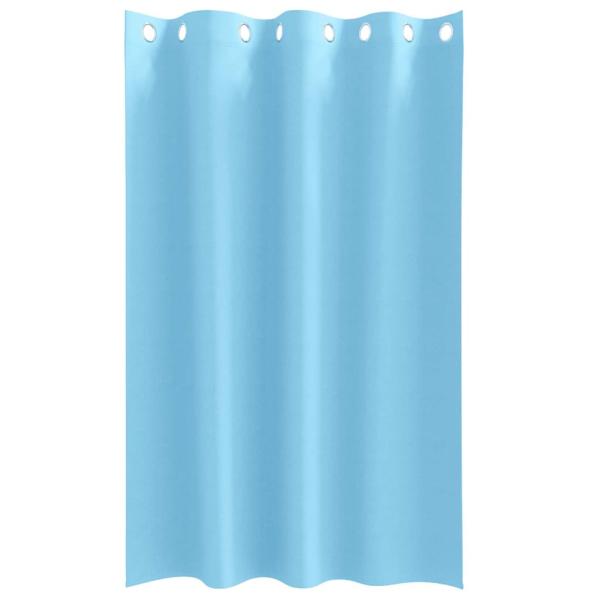 Vorhänge mit Vorhängen 2 pcs Hellblau 175 x 140 cm Polyester