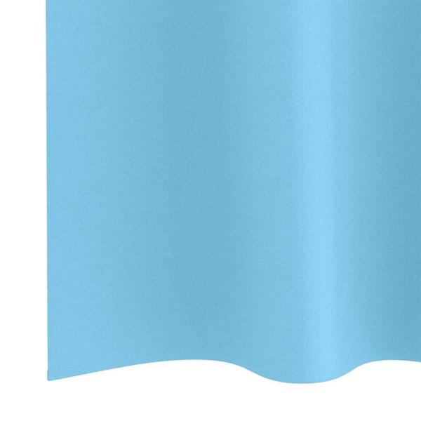 Verdunkelungs-Vorhänge mit Ringen 2 Stk. Himmelblau Polyester