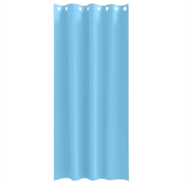 Vorhänge mit Vorhängen 2 pcs Hellblau 245 x 140 cm Polyester