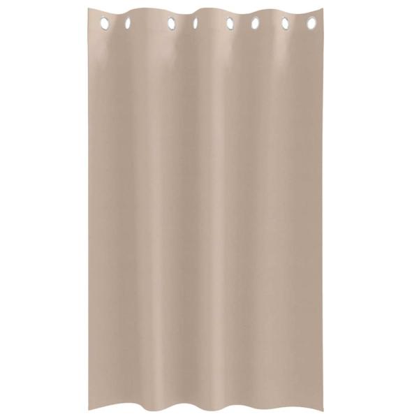 Vorhänge mit Vorhängen 2 pcs Taupe 175 x 140 cm Polyester