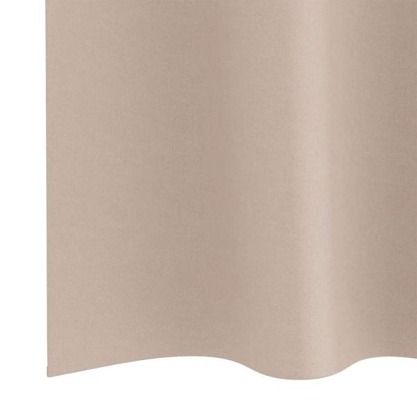 Verdunkelungs-Vorhänge mit Ringen 2 Stk. Taupe 175 x 140 cm