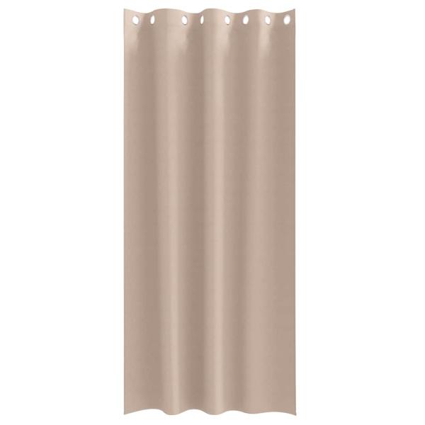 Vorhänge mit Vorhängen 2 pcs Taupe 225 x 140 cm Polyester