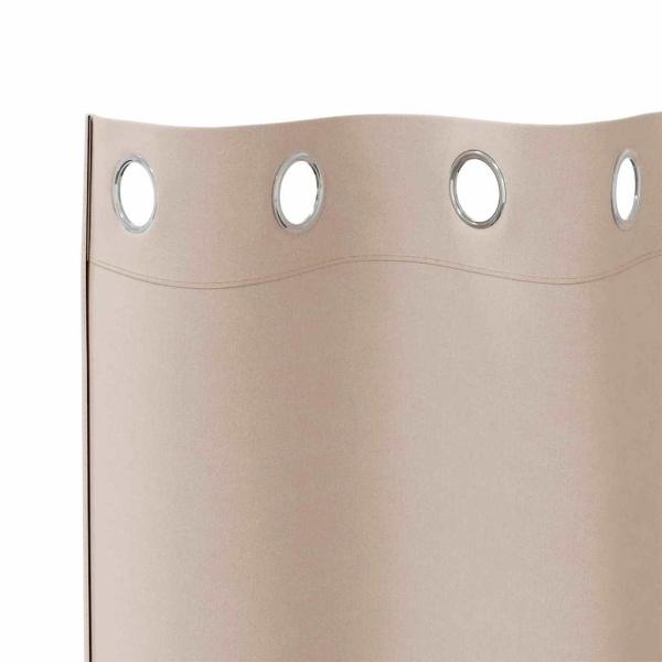 Vorhänge mit Vorhängen 2 pcs Taupe 225 x 140 cm Polyester