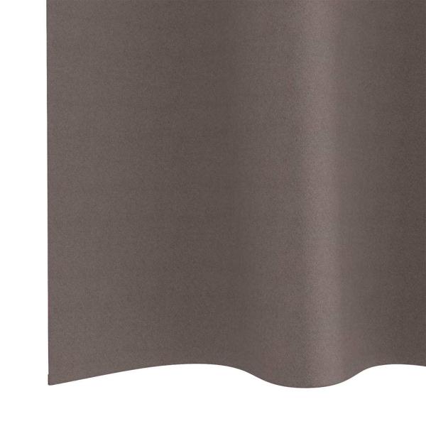 Verdunkelungs-Vorhänge mit Ringen 2 Stk. Dunkelbraun Polyester