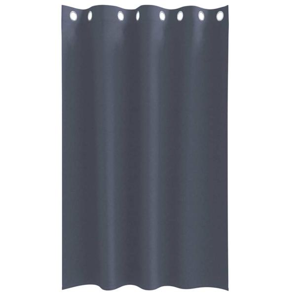 Verdunkelungs-Vorhänge mit Ringen 2 stk. Anthrazit 175 x 140 cm