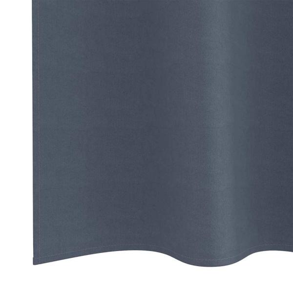 Verdunkelungs-Vorhänge mit Ringen 2 Stk. Anthrazit 260 x 140 cm