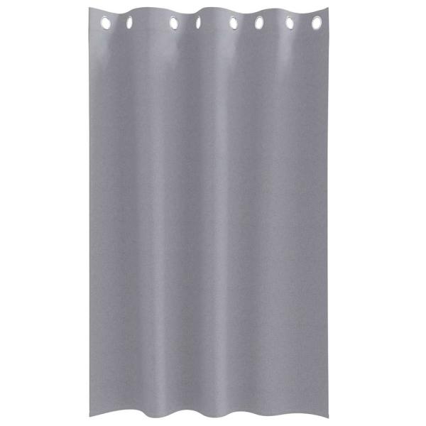 Vorhänge mit Vorhängen 2 pcs Hellgrau 175 x 140 cm Polyester