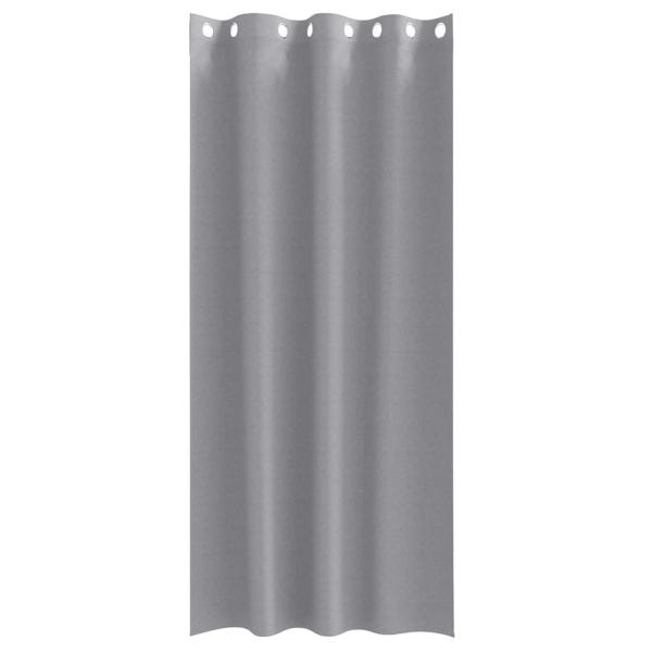Vorhänge mit Vorhängen 2 pcs Hellgrau 245 x 140 cm Polyester