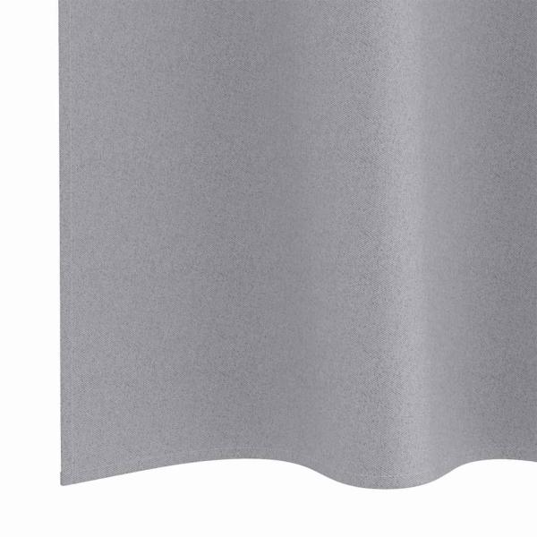 Vorhänge mit Vorhängen 2 pcs Hellgrau 245 x 140 cm Polyester