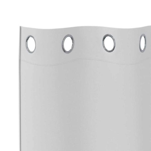 Vorhänge mit Vorhängen 2 pcs Hellgrau 175 x 140 cm Polyester