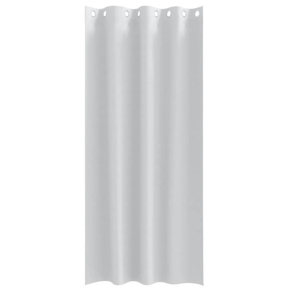 Verdunkelungs-Vorhänge mit Ringen 2 Stk. Helles Grau Polyester