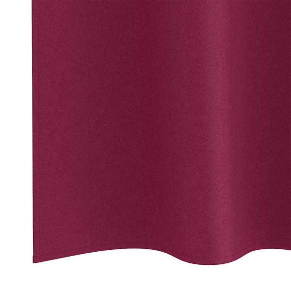 Verdunkelungs-Vorhänge mit Ringen 2 pcs Weinrot 245 x 140 cm