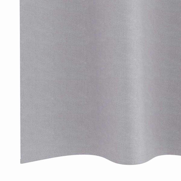 Verdunkelungs-Vorhänge mit Ringen 2 Stk. Metallic Grau