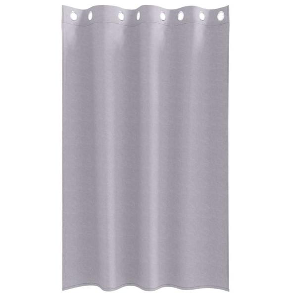 Verdunkelungs-Vorhänge mit Ringen 2 Stk. Metallic Grau