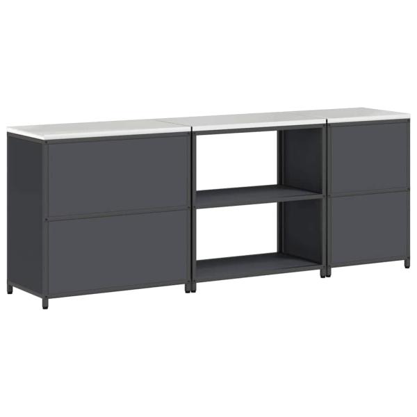 Küchenaufbewahrungsset 3 pcs Anthrazit 210 x 50 x 92 cm