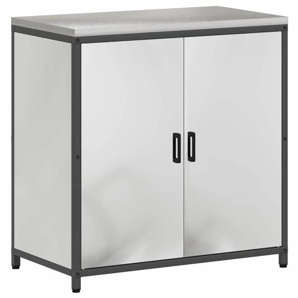 Küchenaufbewahrungsset mit Regal Sonstiges 3 pcs Silber 210 x 50 x 92 cm