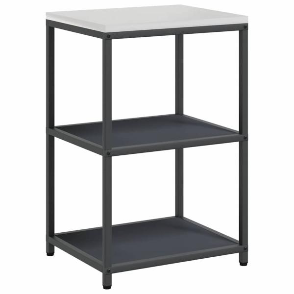 Küchenlager-Set mit Regal mit Speicher mit Tür Verstellbar 2 pcs Anthrazit 150 x 50 x 92 cm
