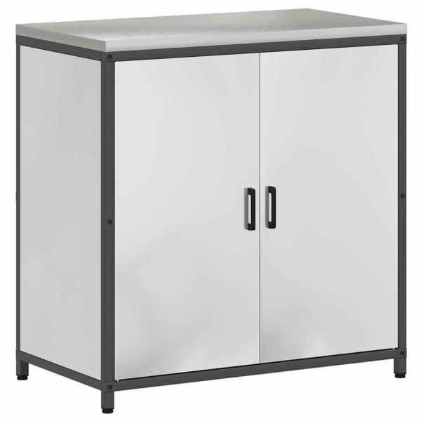 Küchenlager-Set 2 pcs Silber 150 x 50 x 92 cm Verzinkter Stahl