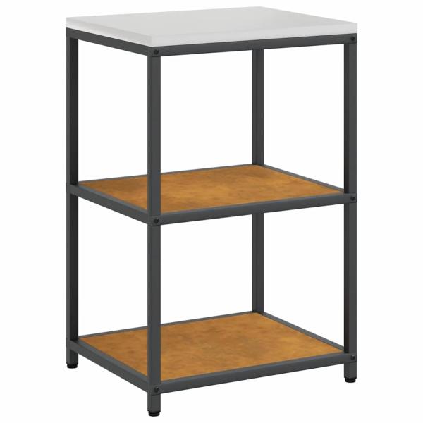 Küchenlager-Set mit Regal mit Speicher mit Tür Verstellbar 2 pcs Rostig 150 x 50 x 92 cm