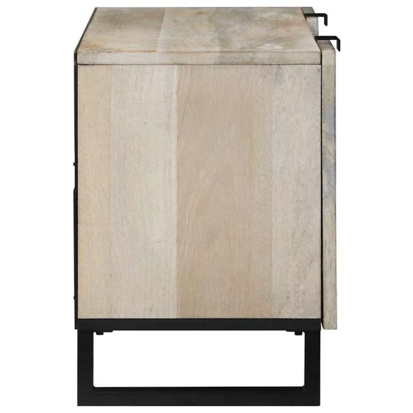 Unterhaltungszentren & TV-Ständer mit Regal mit Speicher mit Tür Weiß und Schwarz