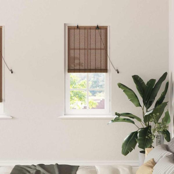 ARDEBO.de - Fensterjalousien und -schattierungen Braun 60 x 160 cm Bambus