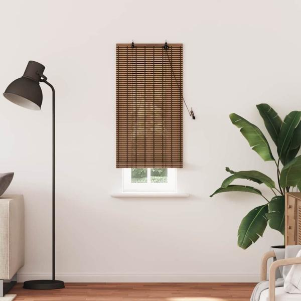 Fensterjalousien und -schattierungen Braun 60 x 160 cm Bambus