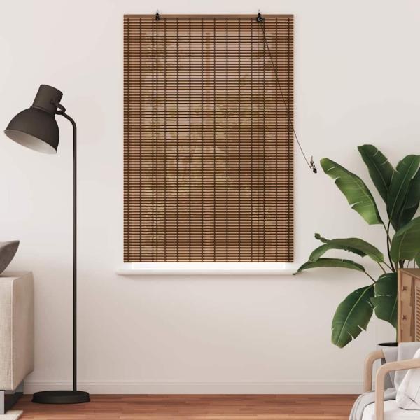 Fensterjalousien und -schattierungen Braun 60 x 160 cm Bambus