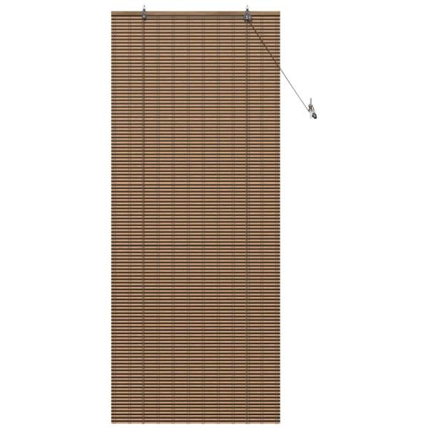 Fensterjalousien und -schattierungen Braun 90 x 220 cm Bambus