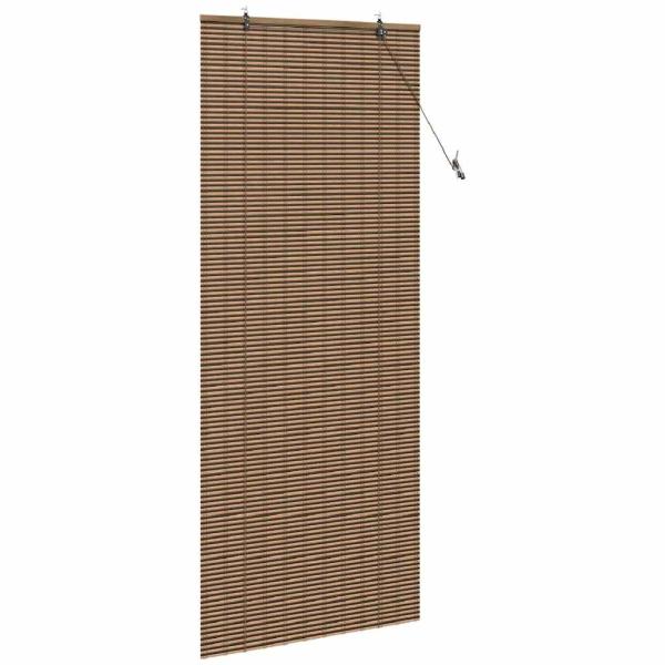 Fensterjalousien und -schattierungen Braun 90 x 220 cm Bambus