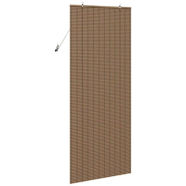 Fensterjalousien und -schattierungen Braun 90 x 220 cm Bambus
