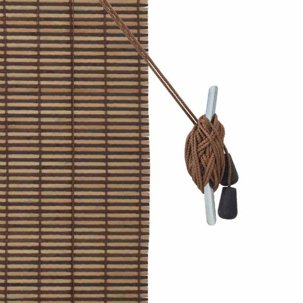 Fensterjalousien und -schattierungen Braun 110 x 160 cm Bambus