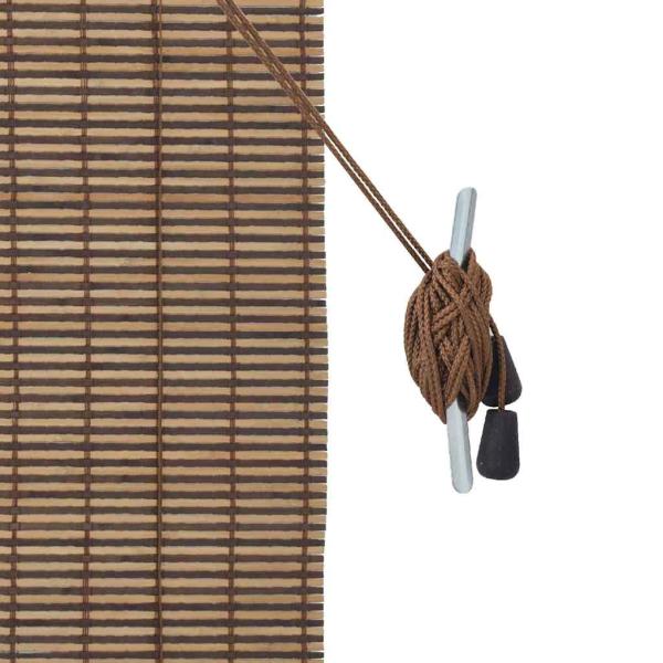 Fensterjalousien und -schattierungen Braun 150 x 160 cm Bambus
