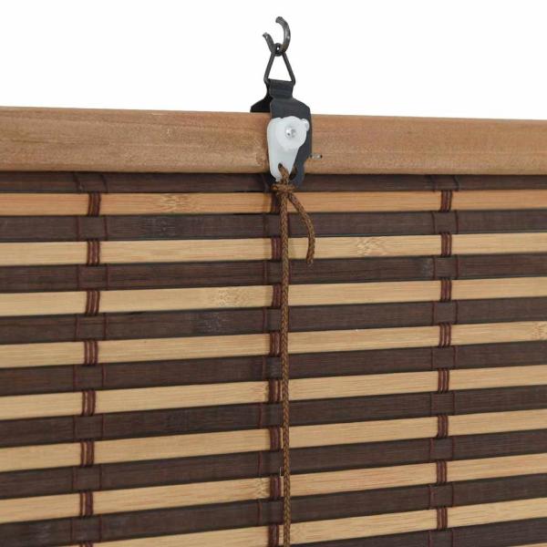 Fensterjalousien und -schattierungen Braun 150 x 160 cm Bambus