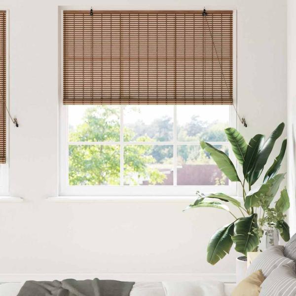 ARDEBO.de - Fensterjalousien und -schattierungen Braun 150 x 220 cm Bambus