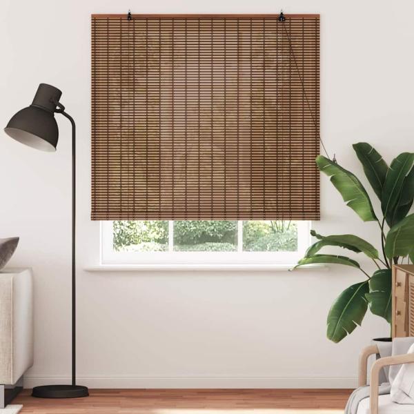 Fensterjalousien und -schattierungen Braun 150 x 220 cm Bambus