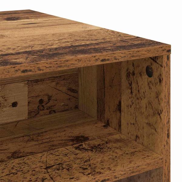 Couchtisch mit Regal Sonstiges mit Speicher Altholz 90 x 55 x 42,5 cm Holzwerkstoff