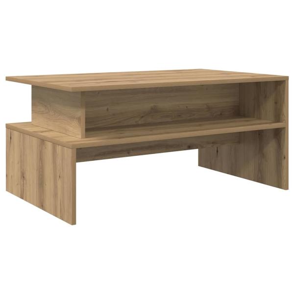 Couchtisch Eiche handwerklich 90 x 55 x 42,5 cm Holzwerkstoff