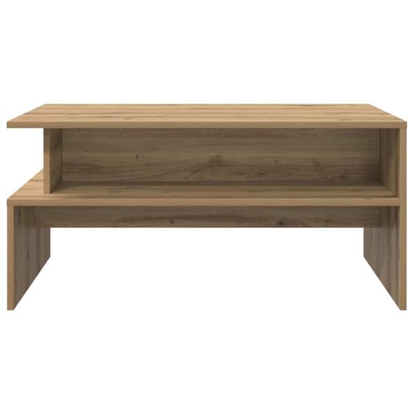 Couchtisch Eiche handwerklich 90 x 55 x 42,5 cm Holzwerkstoff