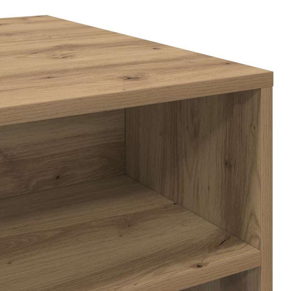 Couchtisch Eiche handwerklich 90 x 55 x 42,5 cm Holzwerkstoff
