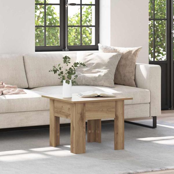 Couchtisch Handwerklich gefertigter Eichenholz 55 x 55 x 42 cm