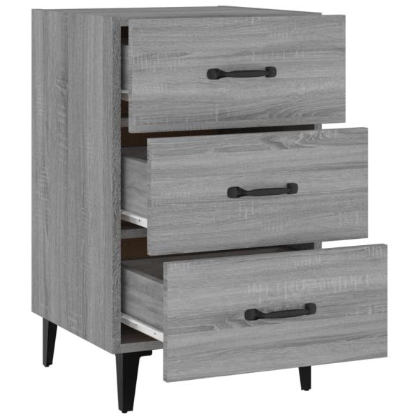 Nachttisch Grau Sonoma 40x40x66 cm Holzwerkstoff