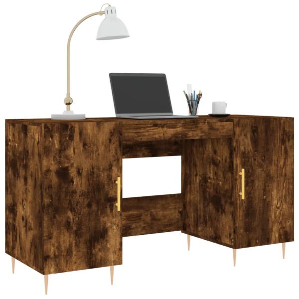Schreibtisch Räuchereiche 140x50x75 cm Holzwerkstoff