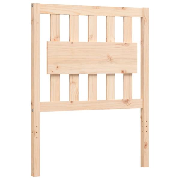 Massivholzbett mit Kopfteil